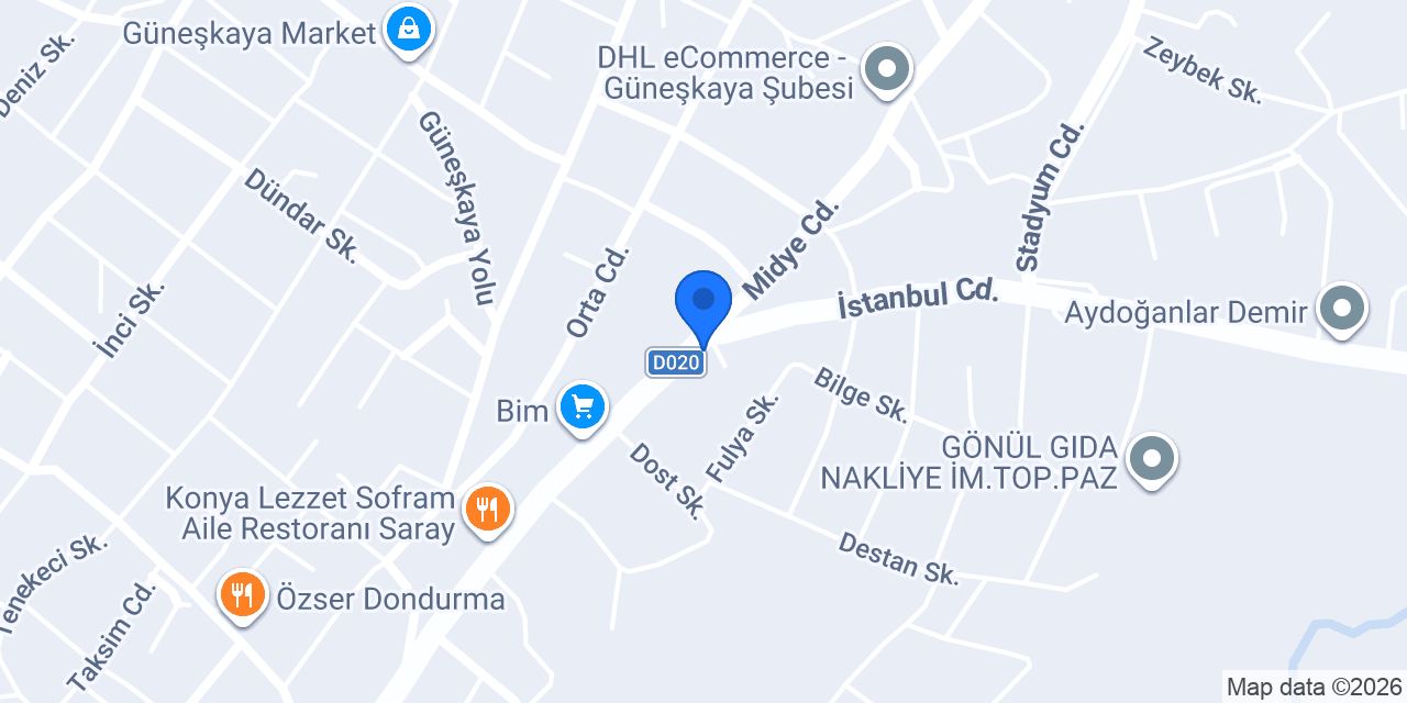 Karbi Tekstil Saray Merkez konumu