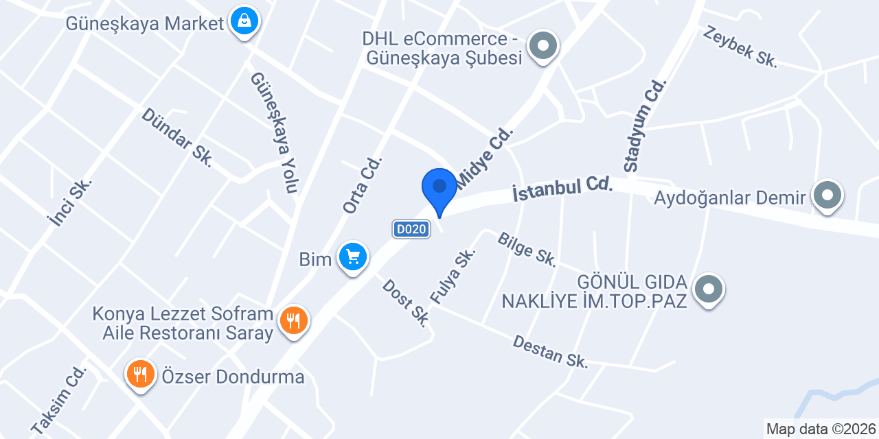 Bilsa Tekstil konumu