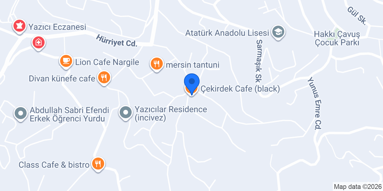 Çekirdek Cafe (black) konumu