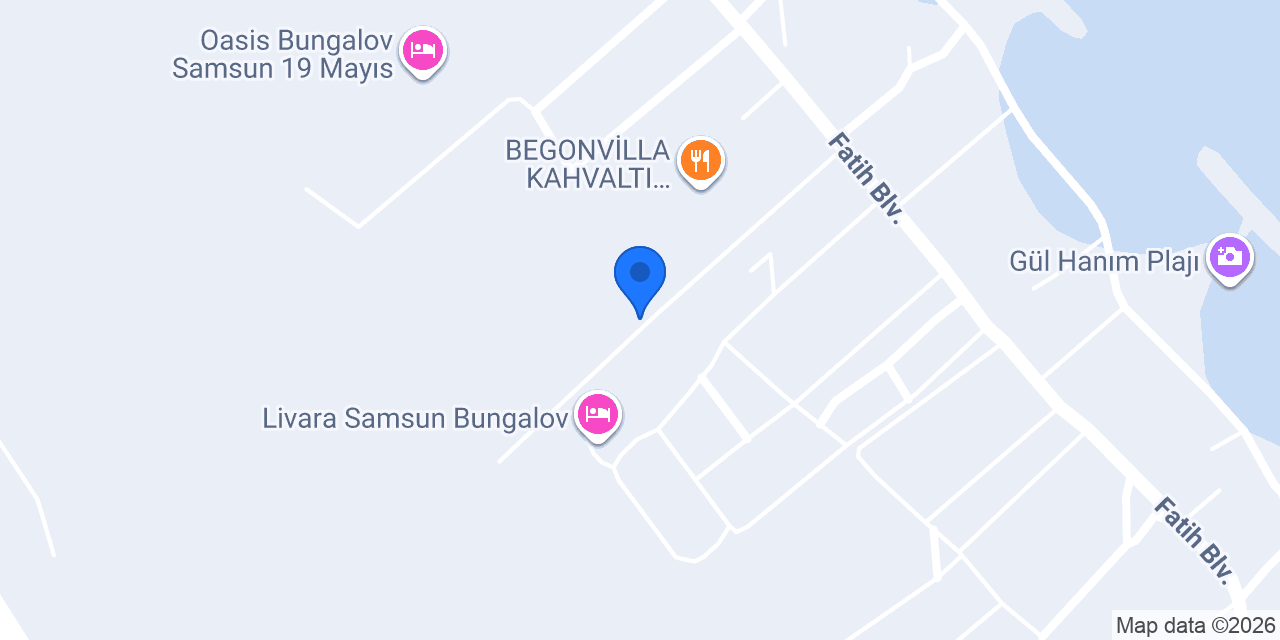 Gloria Bungalow Samsun konumu