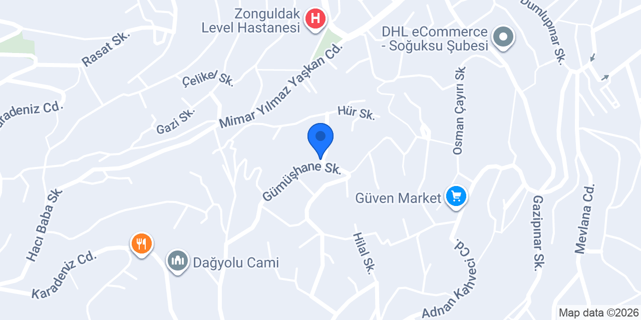 Zonguldak Detay Yapı konumu
