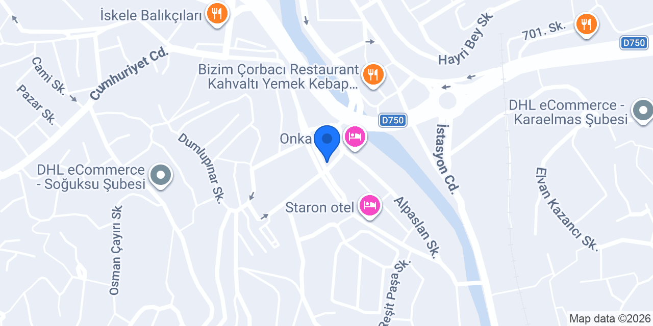 Çok Katlı Otopark konumu