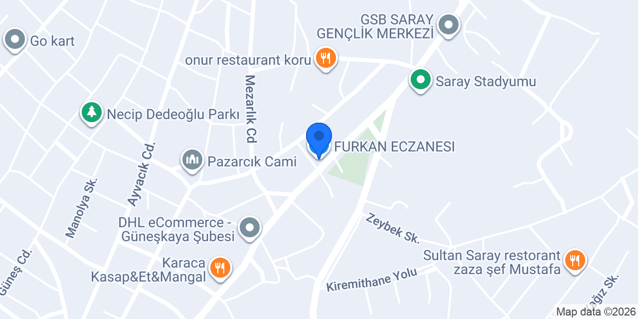 FURKAN ECZANESI konumu
