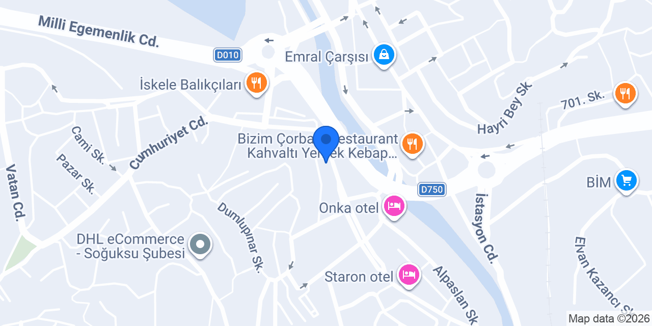 Yılmaz optik konumu