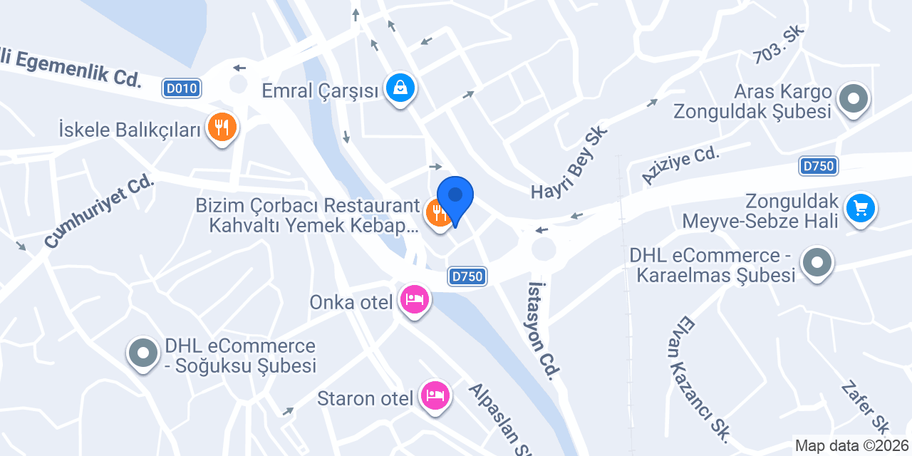 Özen Pastanesi konumu