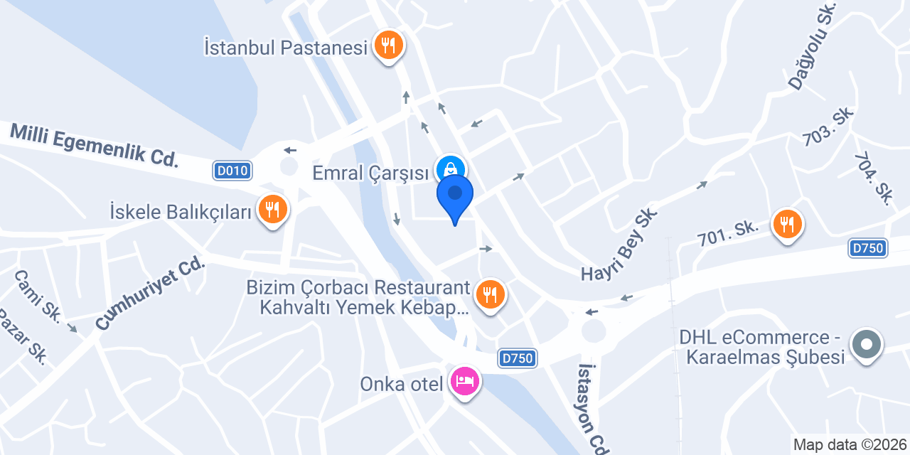 Ak Ticaret konumu