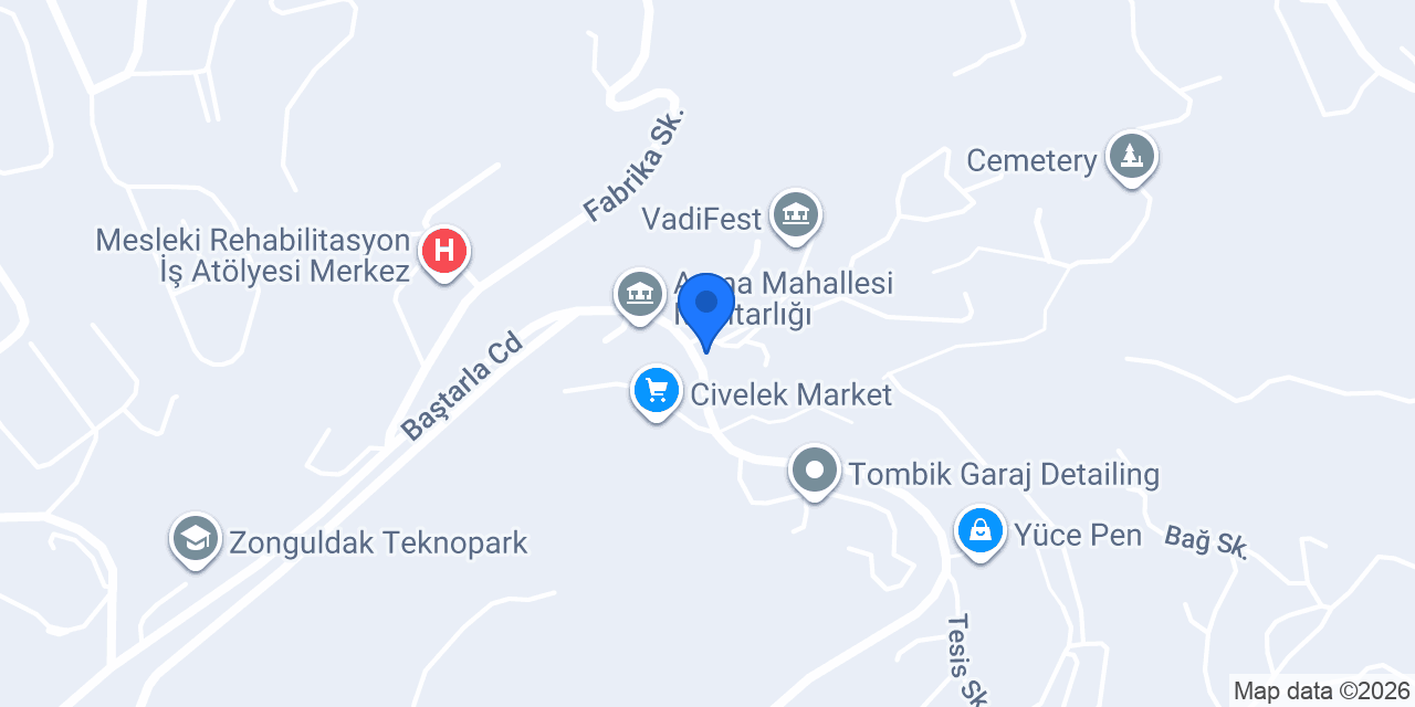 Coşkun Alüminyum konumu