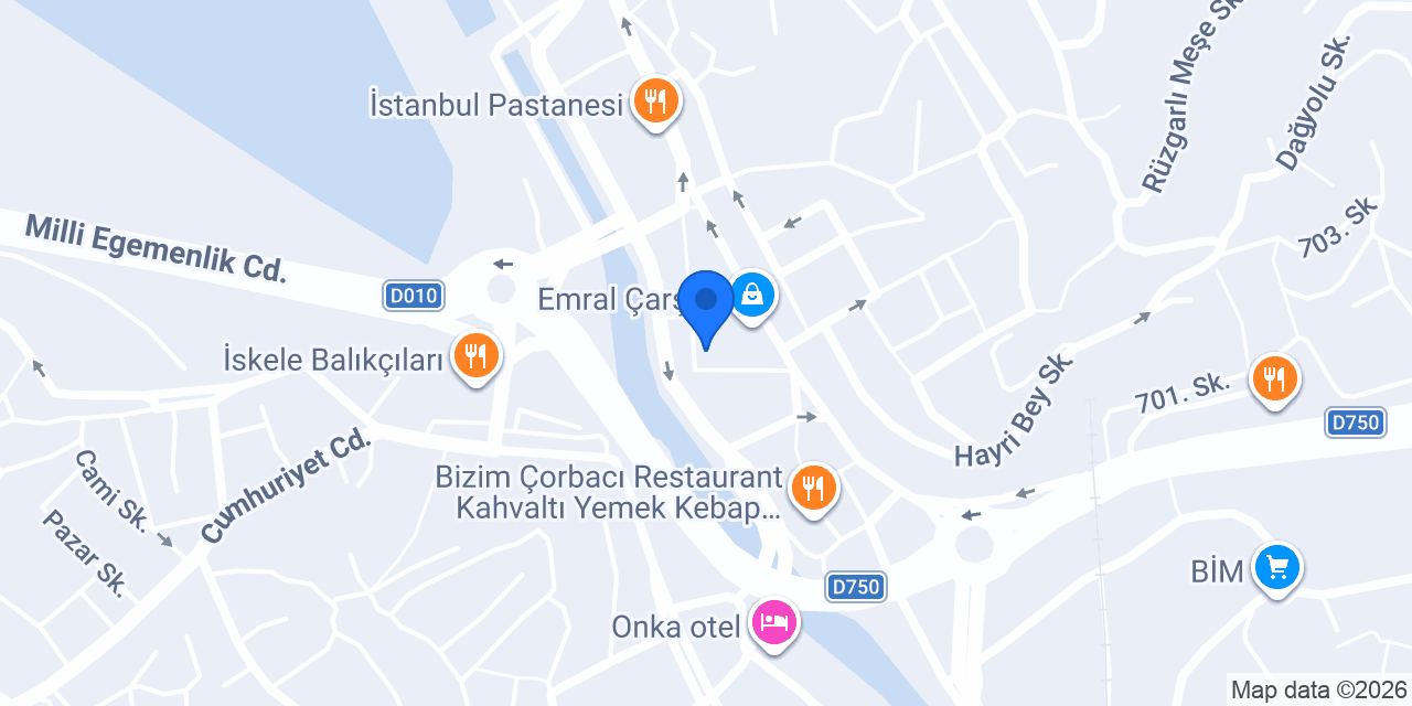 İçerde Cafe konumu