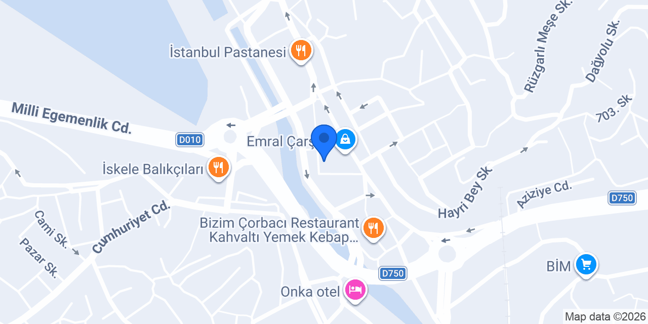 Fırın Berrak Merkez konumu