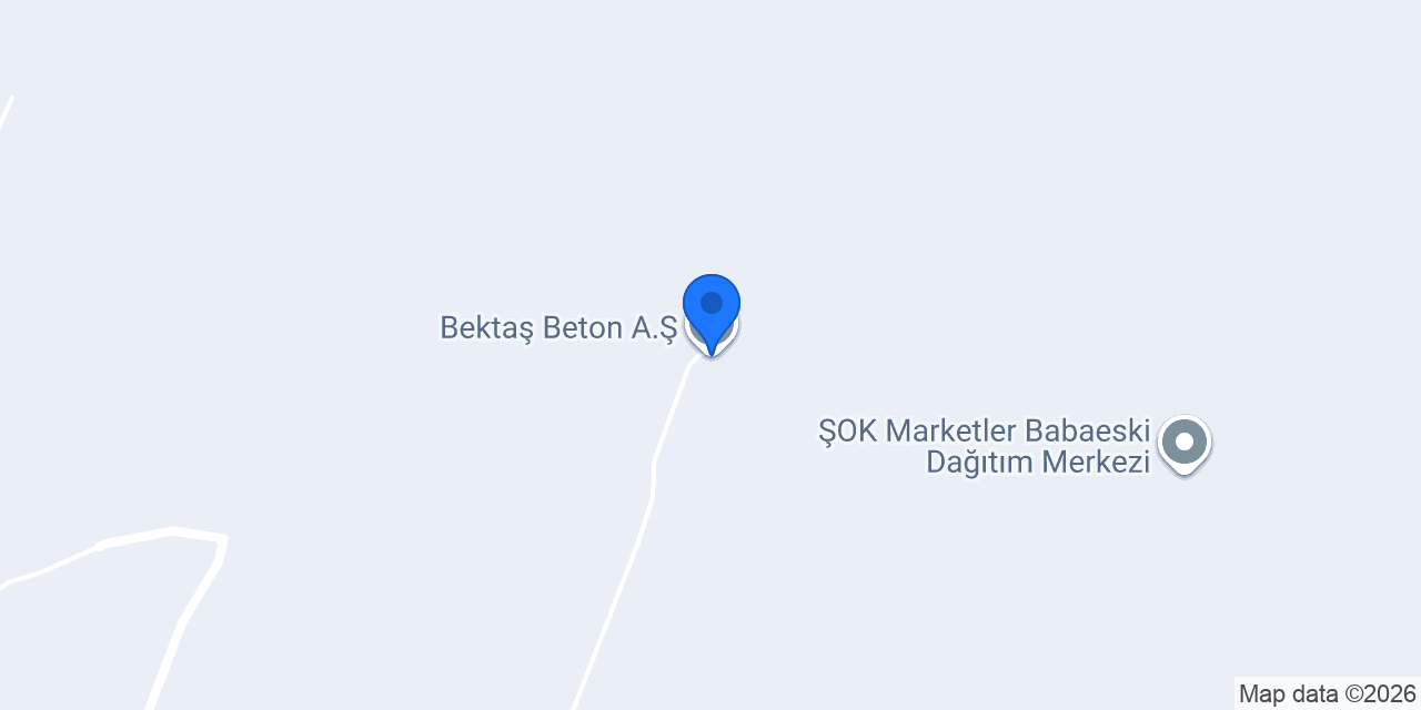 Bektaş Beton A.Ş. konumu