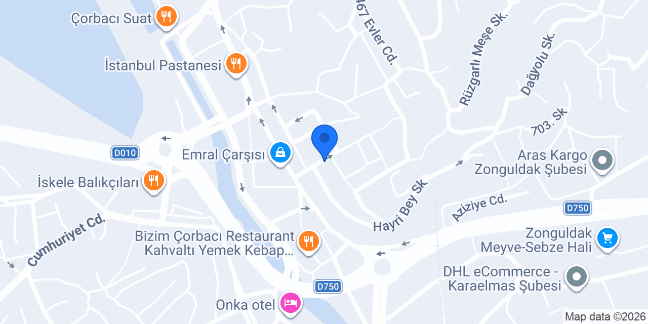 YS Yapı Dekor konumu