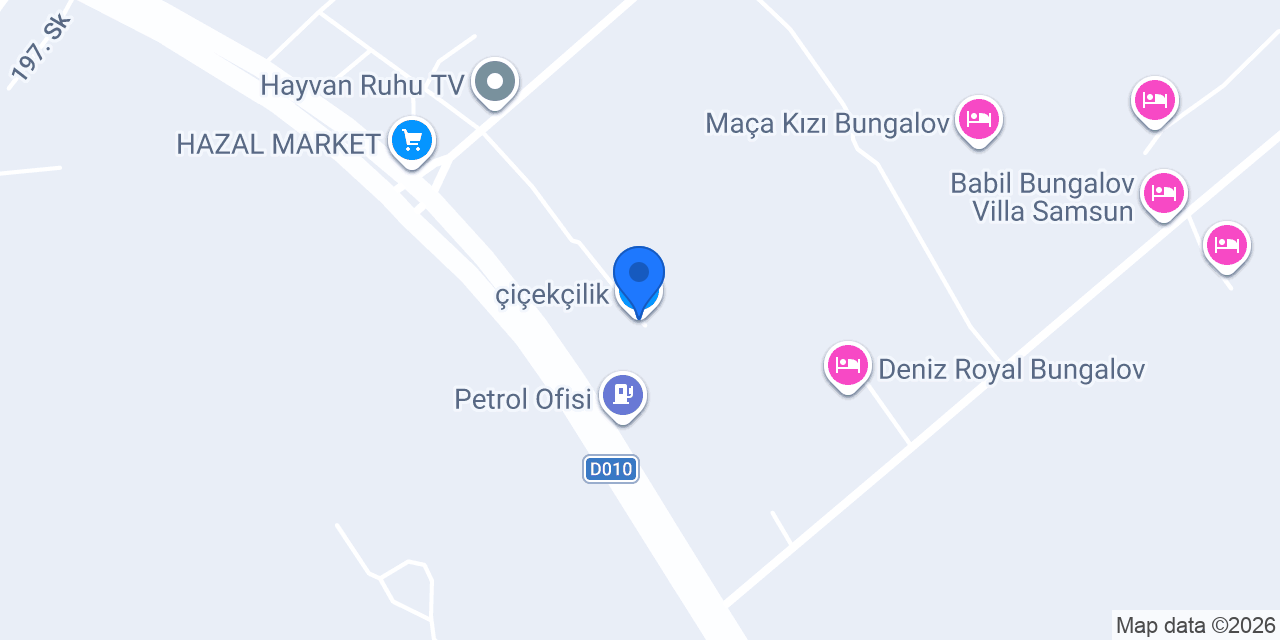 çiçekçilik konumu