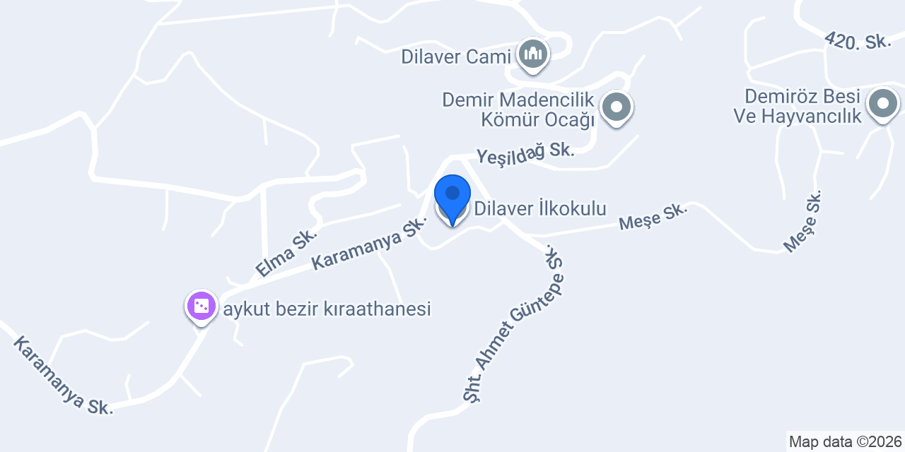 Dilaver İlkokulu konumu