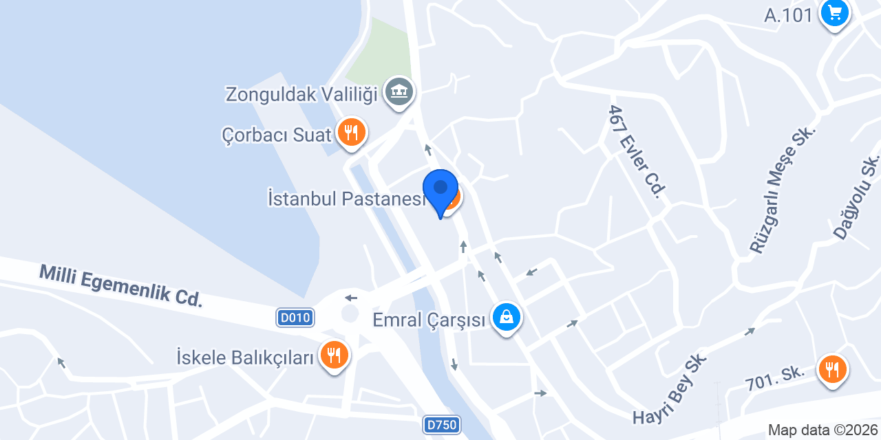 İstanbul Pastanesi konumu
