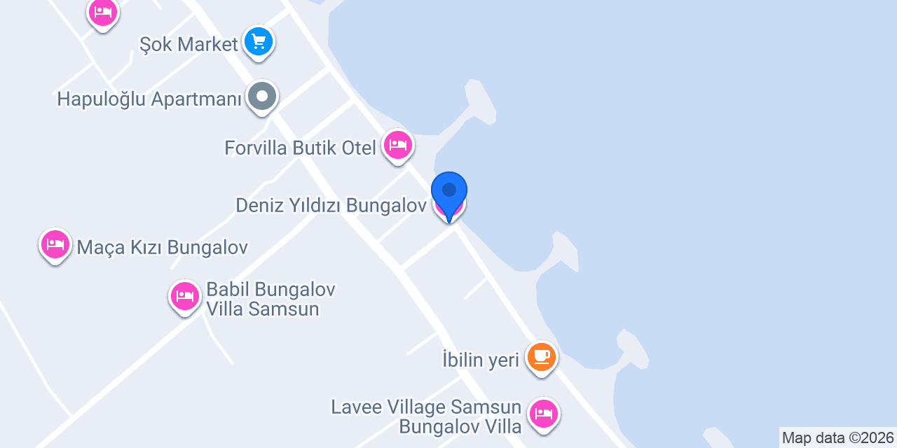 Deniz Yıldızı Bungalov konumu