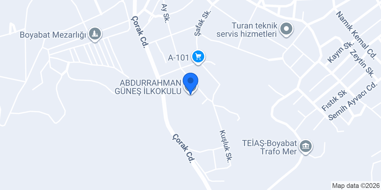 ABDURRAHMAN GÜNEŞ İLKOKULU konumu