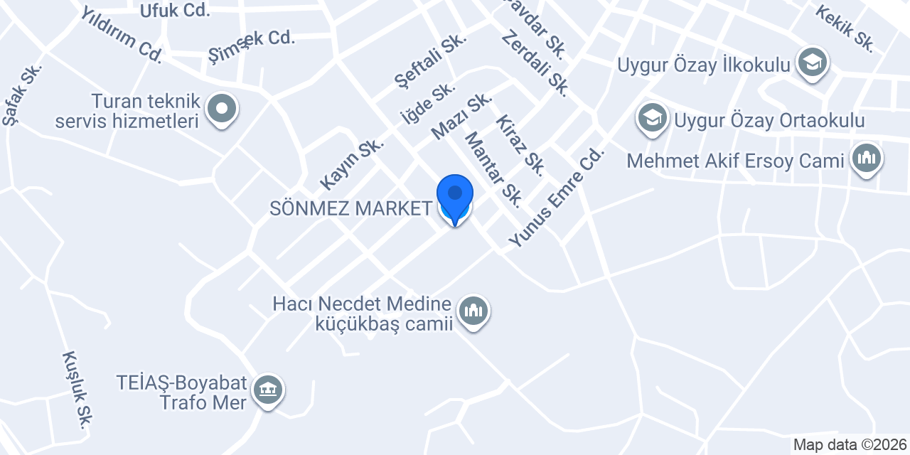 SÖNMEZ MARKET konumu