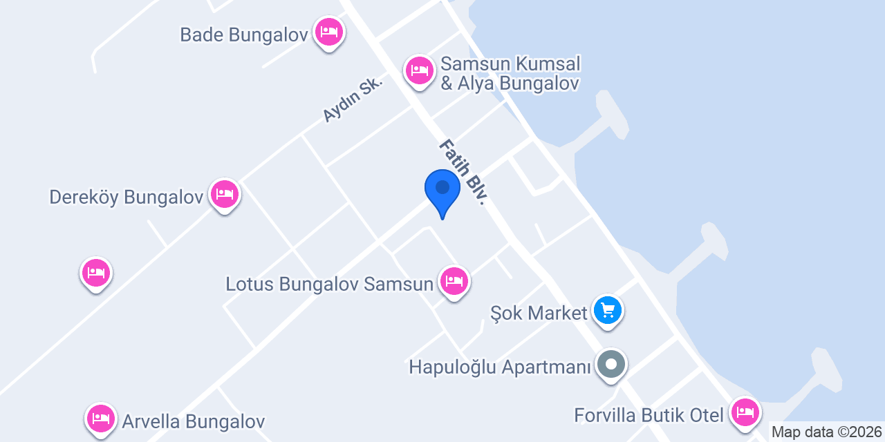 Mitolife Bungalov Samsun konumu