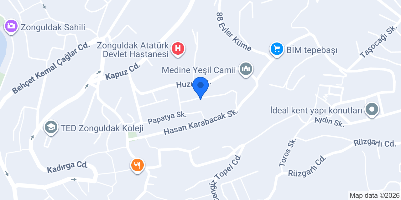 Neriman cafeterya konumu