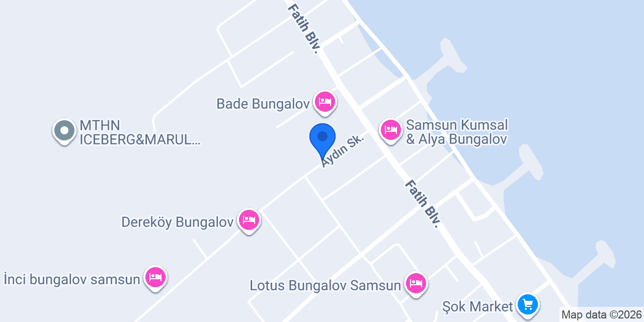 samsun panda bungalov konumu