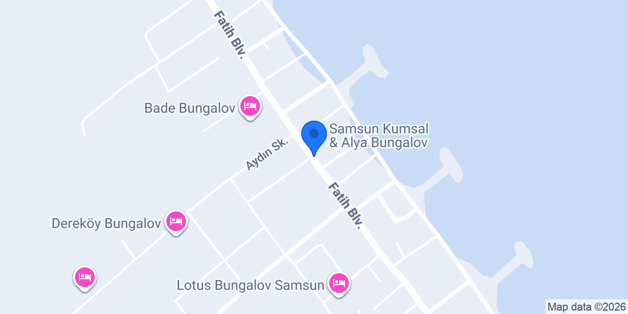 Samsun Alya Bungalov konumu