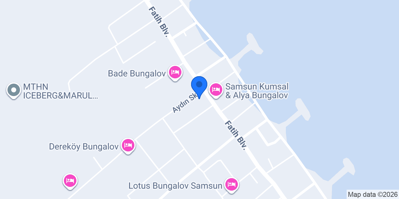 Pera Bungalov Samsun konumu