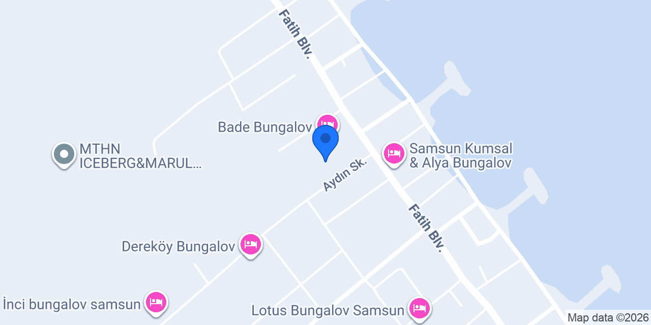 serenity bungalov samsun konumu