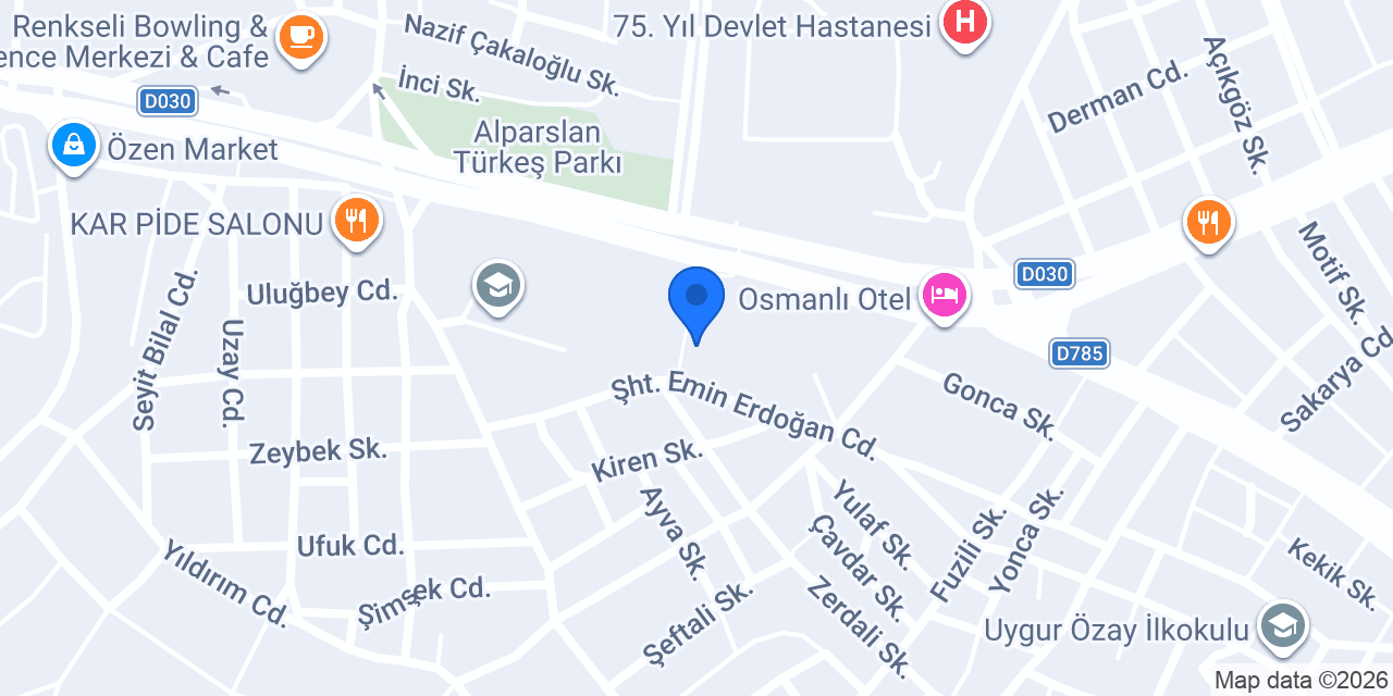Hamit Tekin İlkokulu konumu