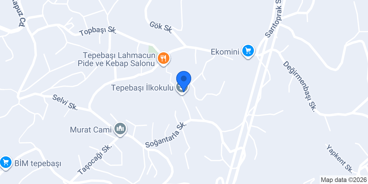 Tepebaşı İlkokulu konumu
