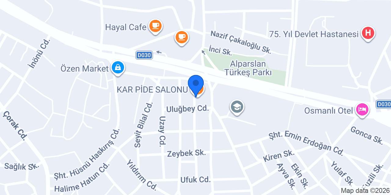 KAR PİDE SALONU konumu