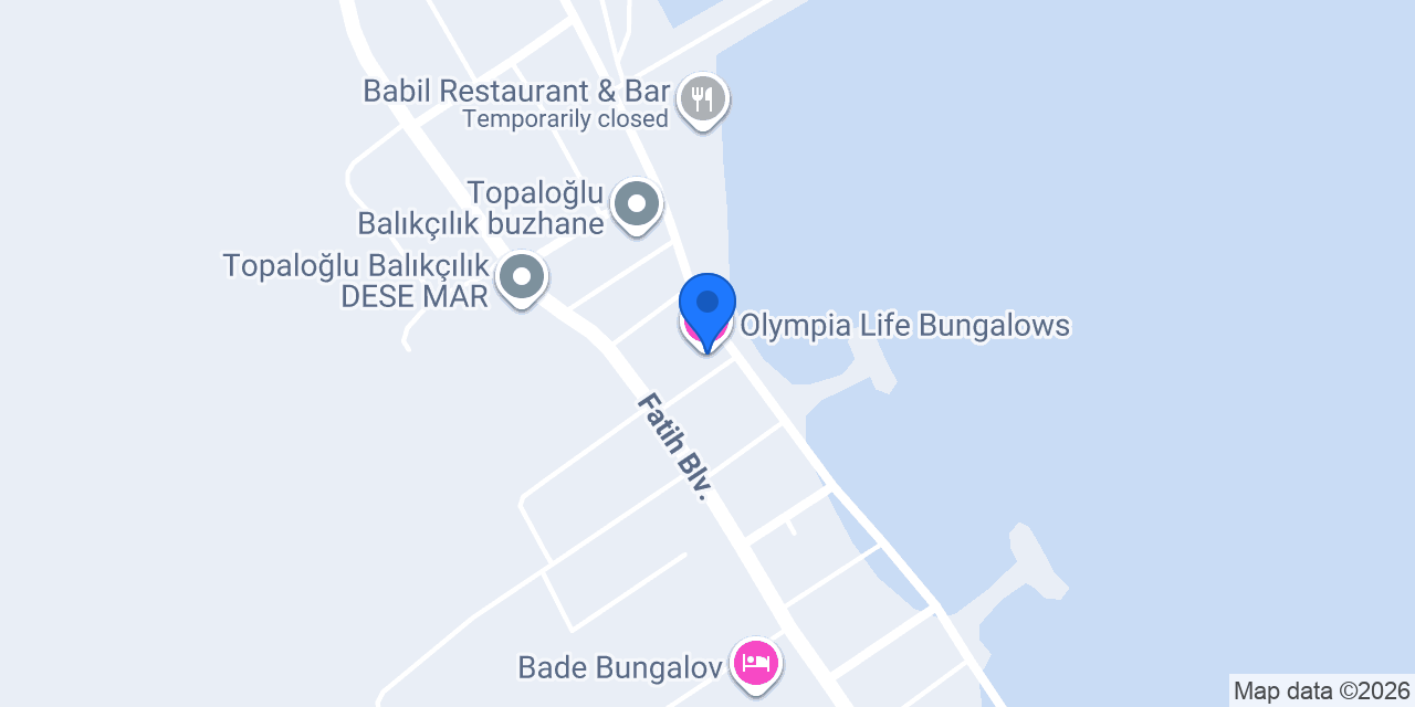 Olympia Life Bungalows konumu
