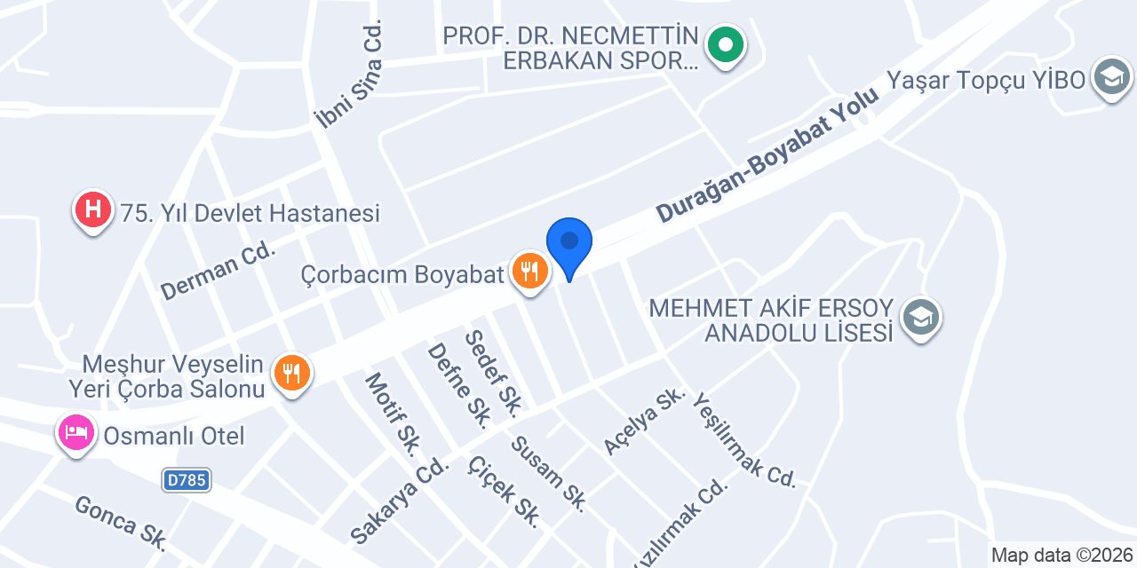 Özen Mobilya & Mutfak konumu