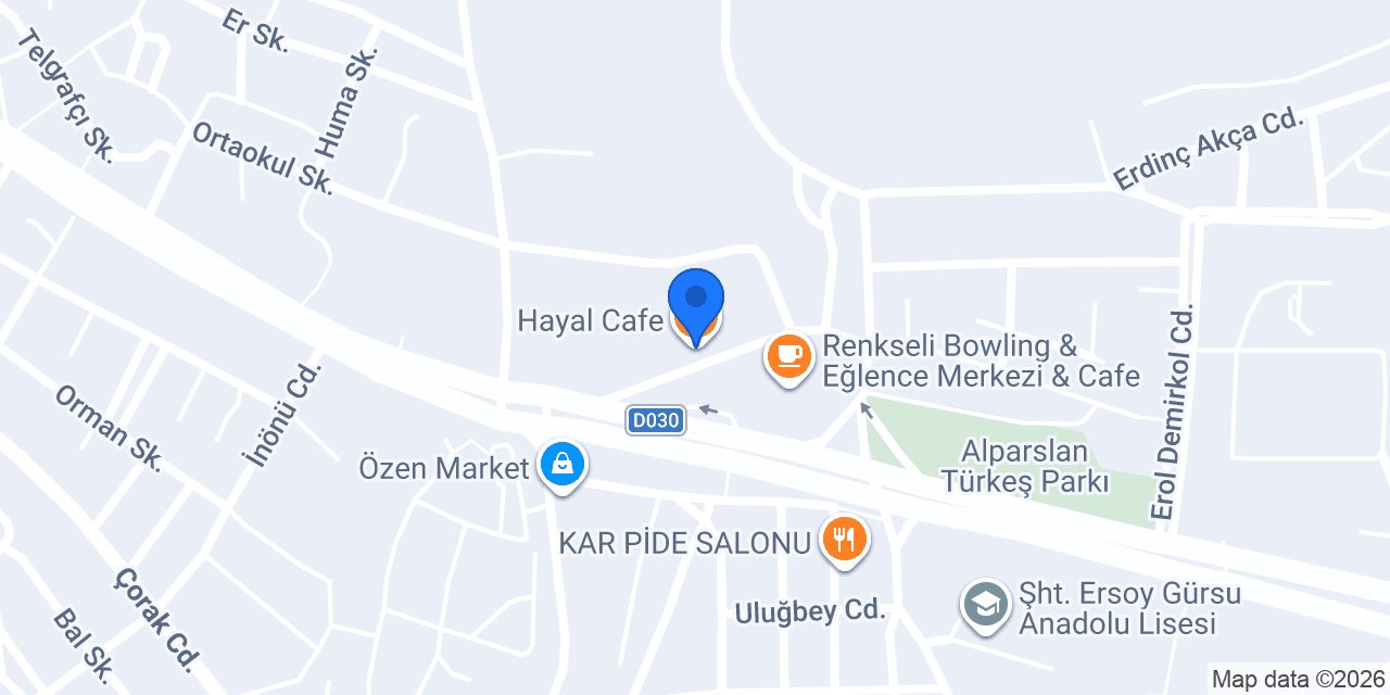 Hayal Cafe konumu