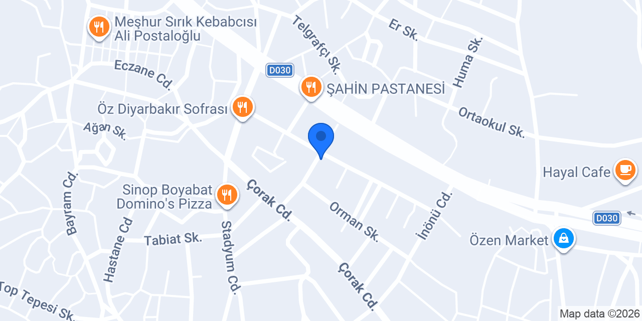 Bozkurt mobilya konumu