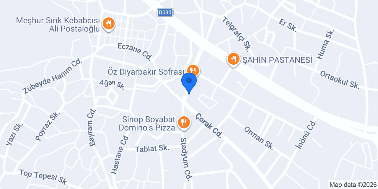 Şehitoğlu Emlak konumu