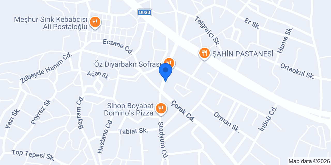 Akça Reklam konumu