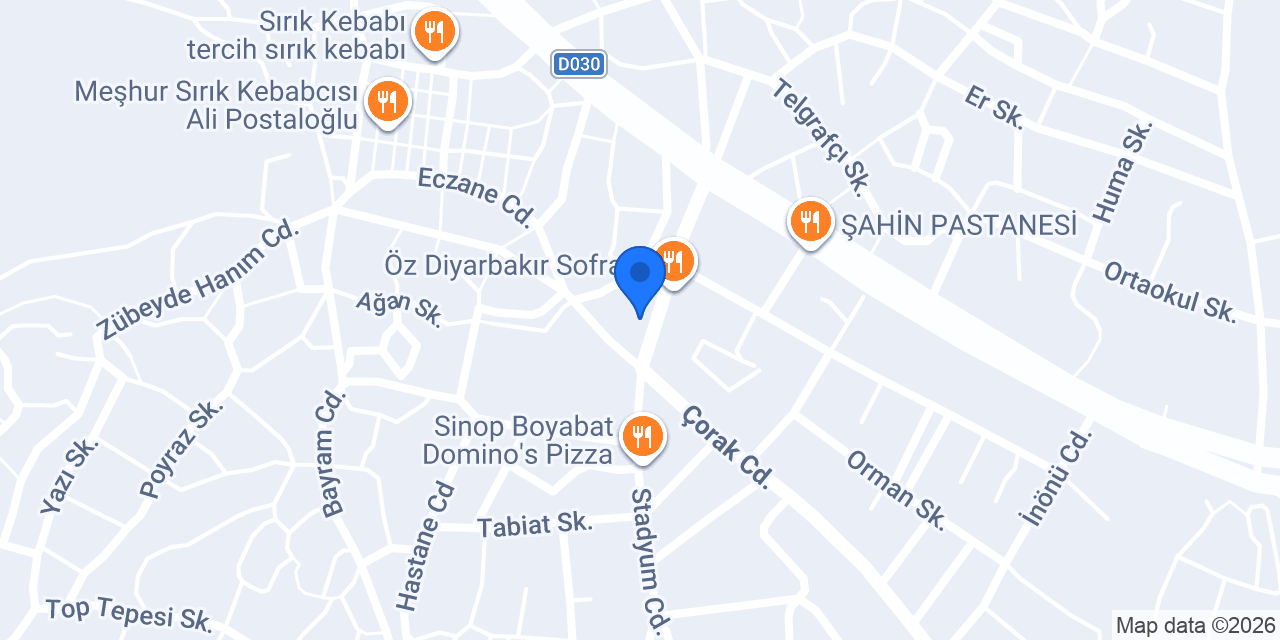 Boyabat Çiçekçilik konumu
