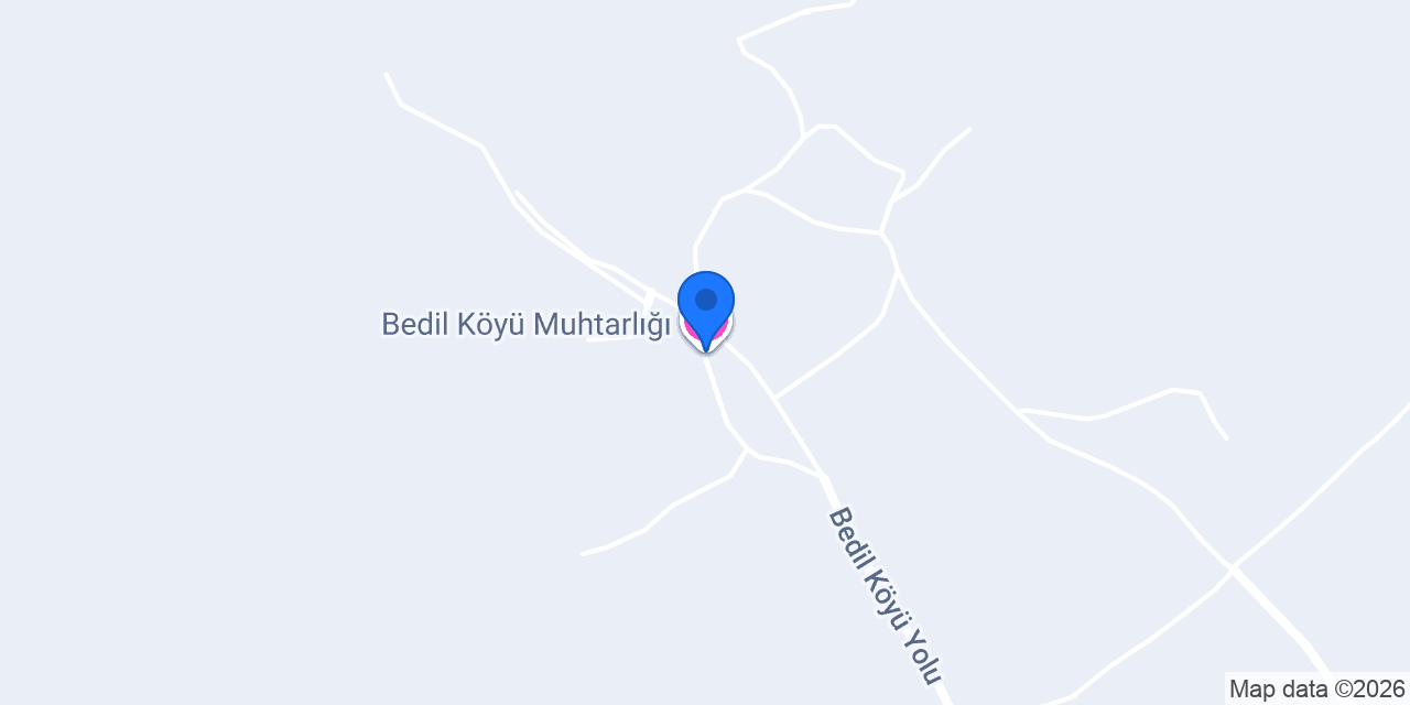 Bedil Köyü Muhtarlığı konumu