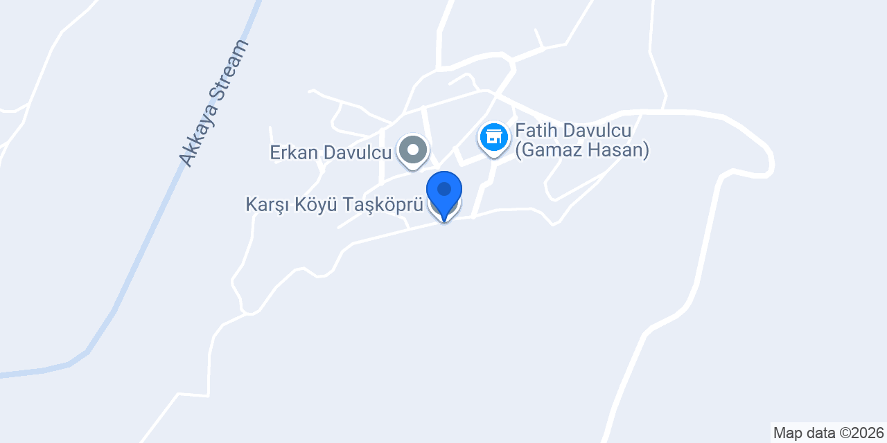 Karşı Köyü Taşköprü konumu
