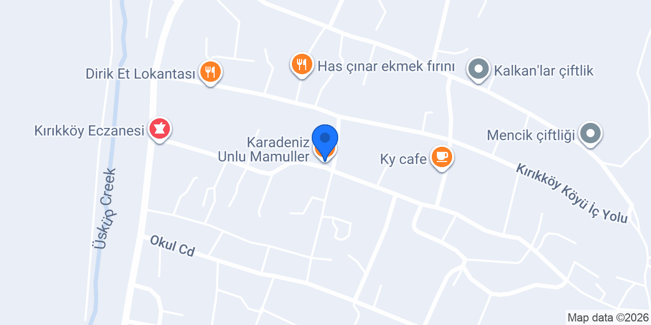 Karadeniz Unlu Mamuller konumu
