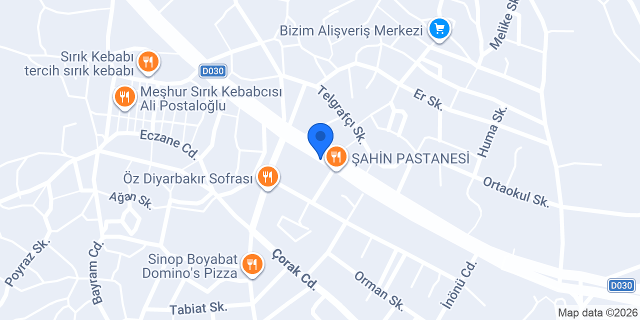 Boyabat Adliyesi konumu