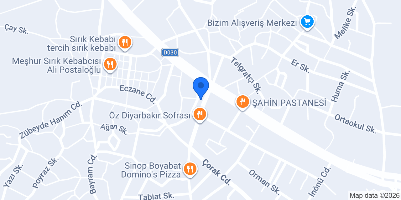 Daye Mimarlık Mühendislik konumu