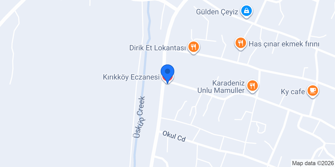 Kırıkköy Eczanesi konumu