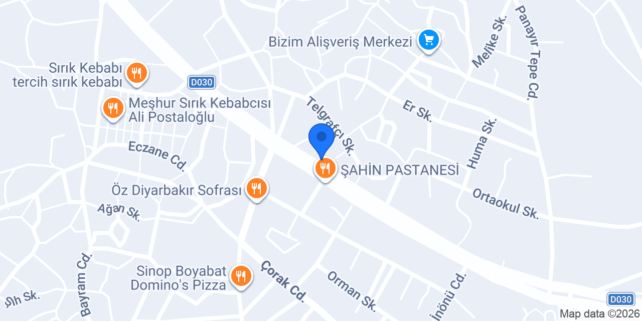 Bereket Döner - Sinop Boyabat konumu
