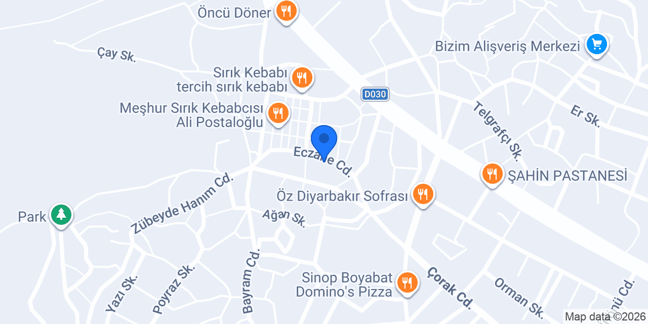 Derman Eczanesi konumu