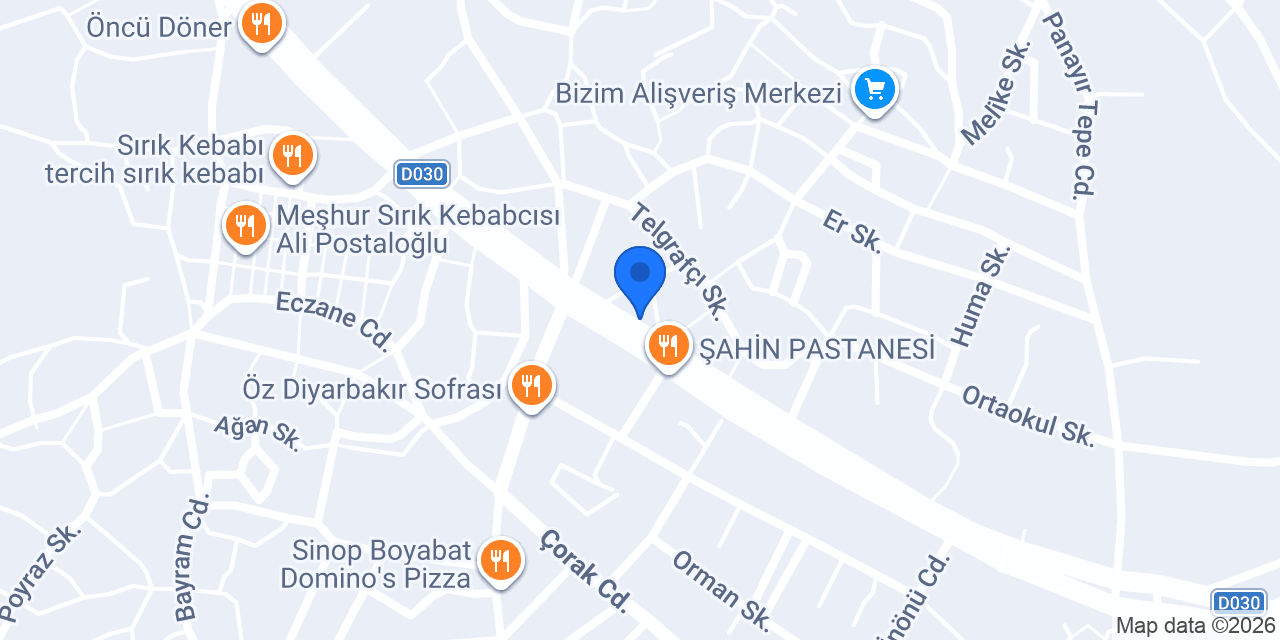 Yeni Saray Pasta & Cafe konumu