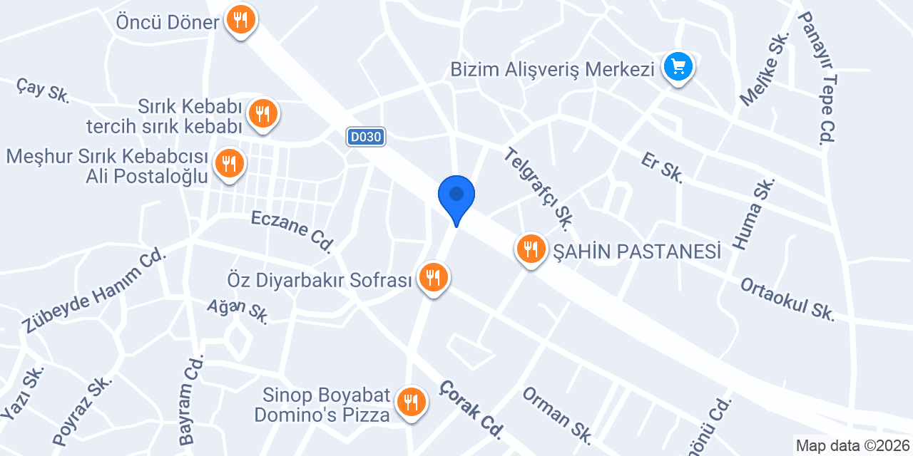 Akpınar Optik konumu