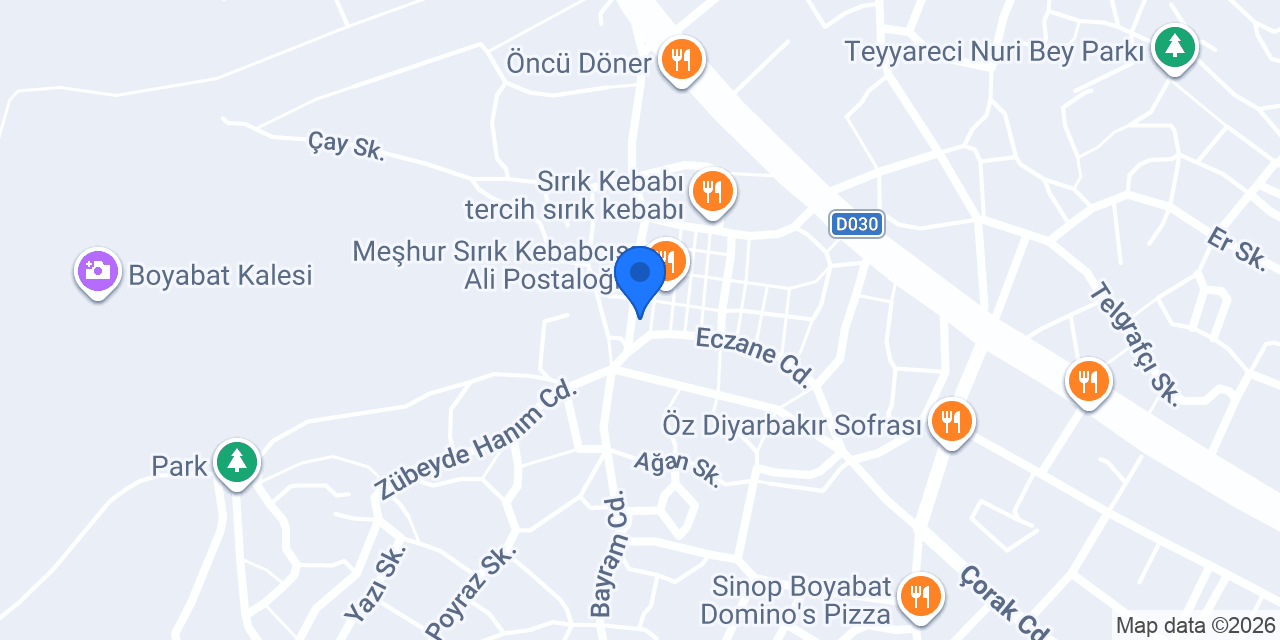 Boyabat Tesisat konumu
