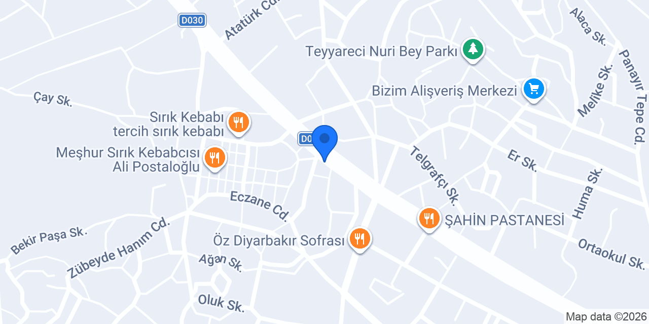 Erbaş Şekerleme konumu