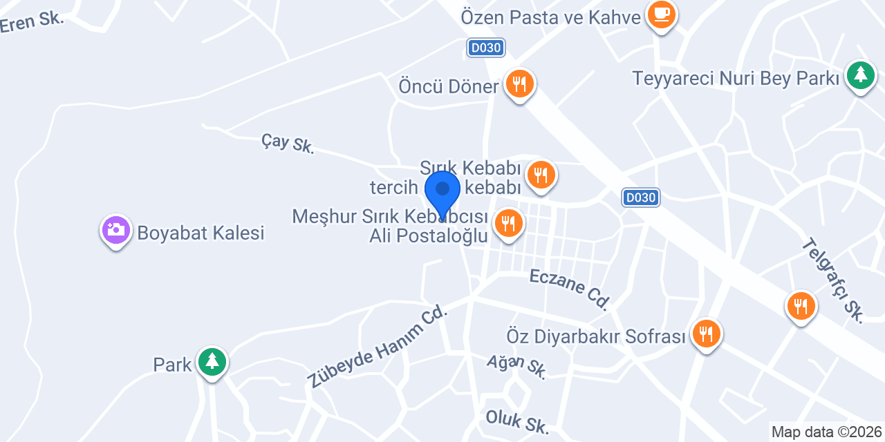 Tadım Dondurma konumu